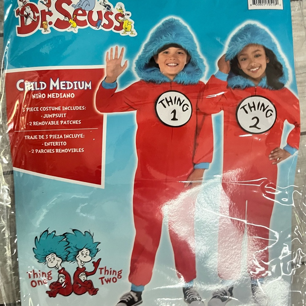Dr. Seuss Child Medium Halloween Costume & Wig